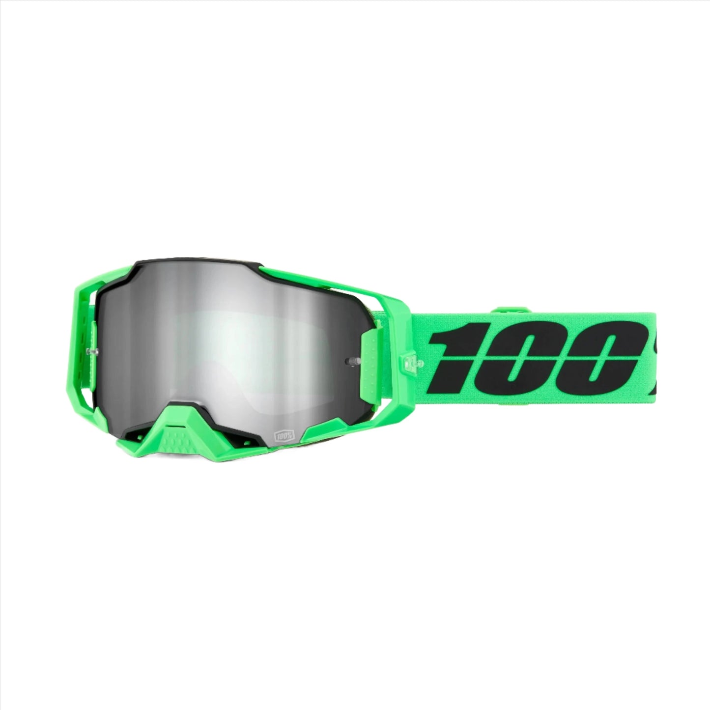 100 Percent Armega Goggles - One Size Fits Most - Anza 2 - Mirror Silver Lens