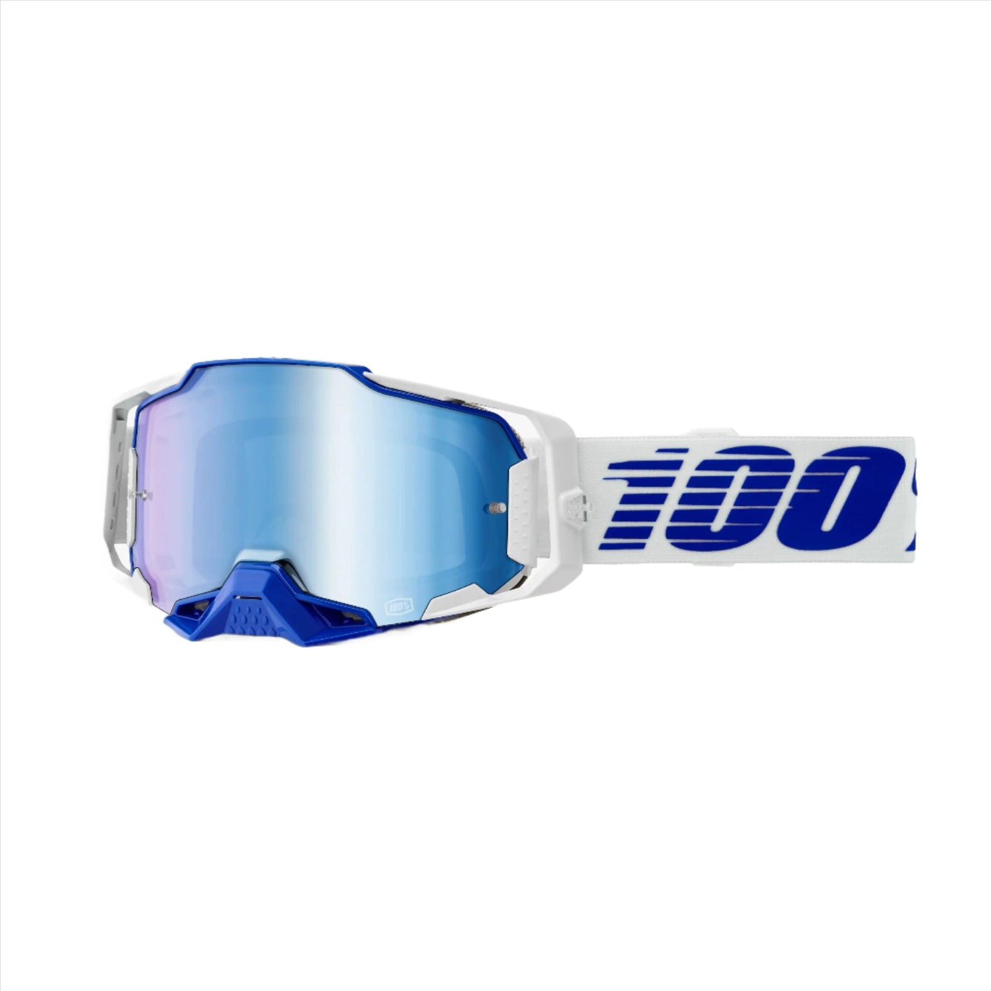 100 Percent Armega Goggles - One Size Fits Most - Blue - Mirror Blue Lens