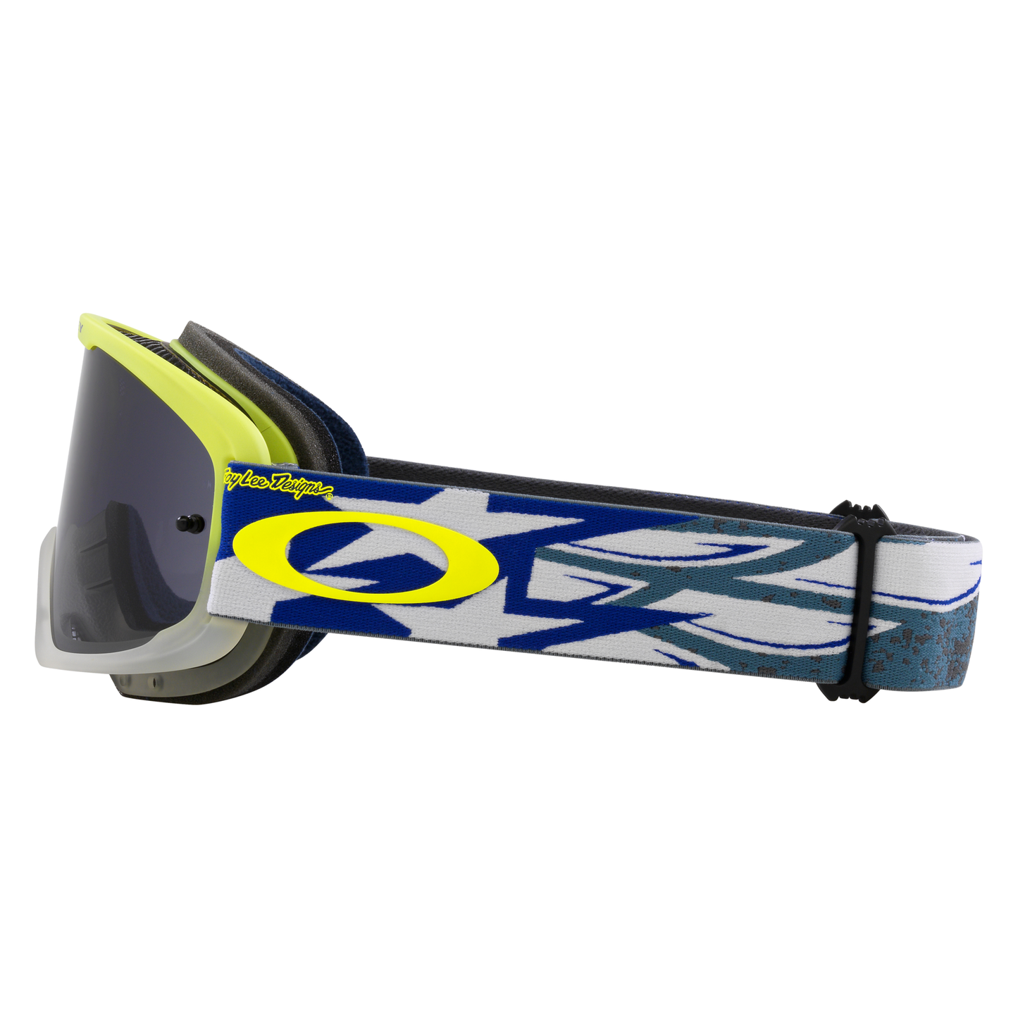 Oakley O Frame 2.0 Pro MTB Goggles - One Size Fits Most - Troy Lee Designs Blue Wings - Dark Grey Lens