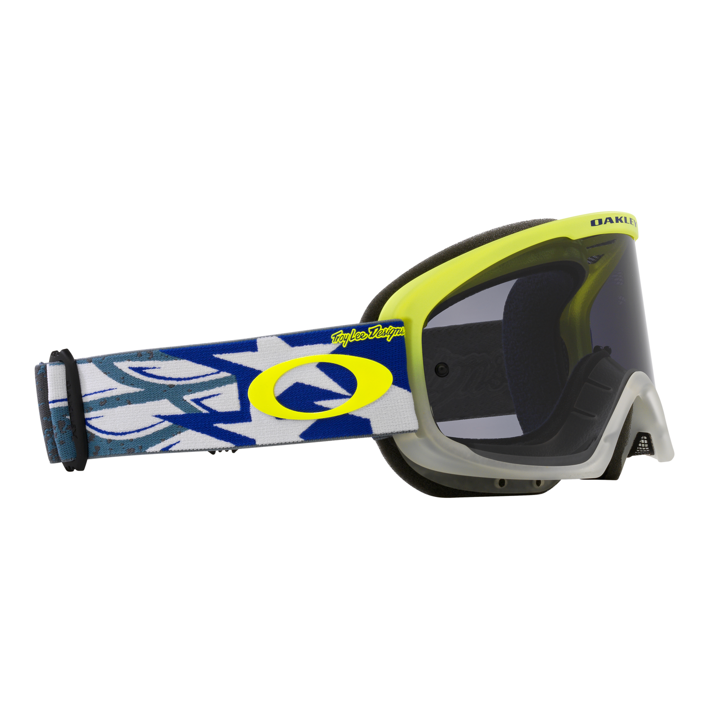 Oakley O Frame 2.0 Pro MTB Goggles - One Size Fits Most - Troy Lee Designs Blue Wings - Dark Grey Lens