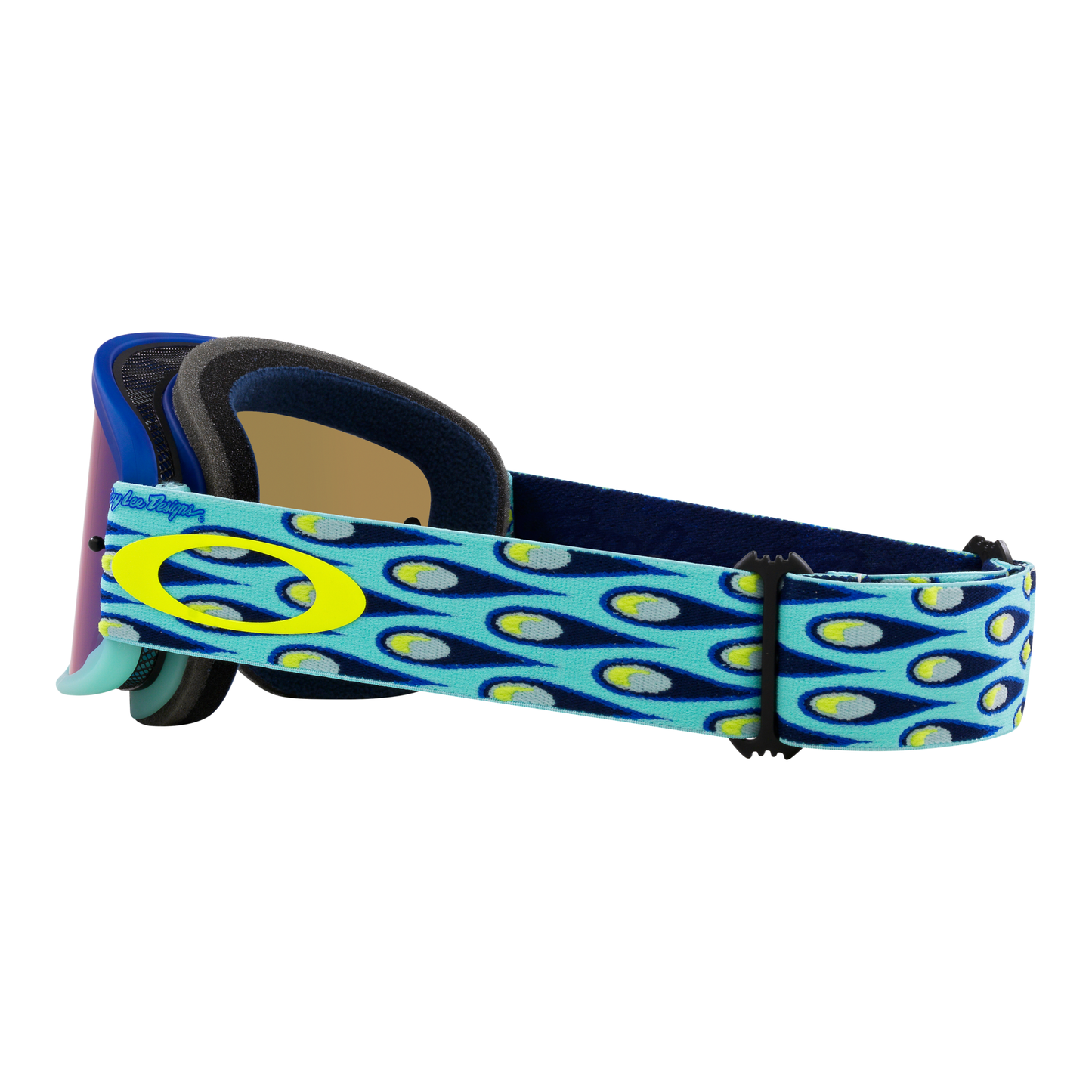 Oakley O Frame 2.0 Pro MTB Goggles - One Size Fits Most - Troy Lee Designs Speed Bubbles Blue - Black Ice Iridium Lens