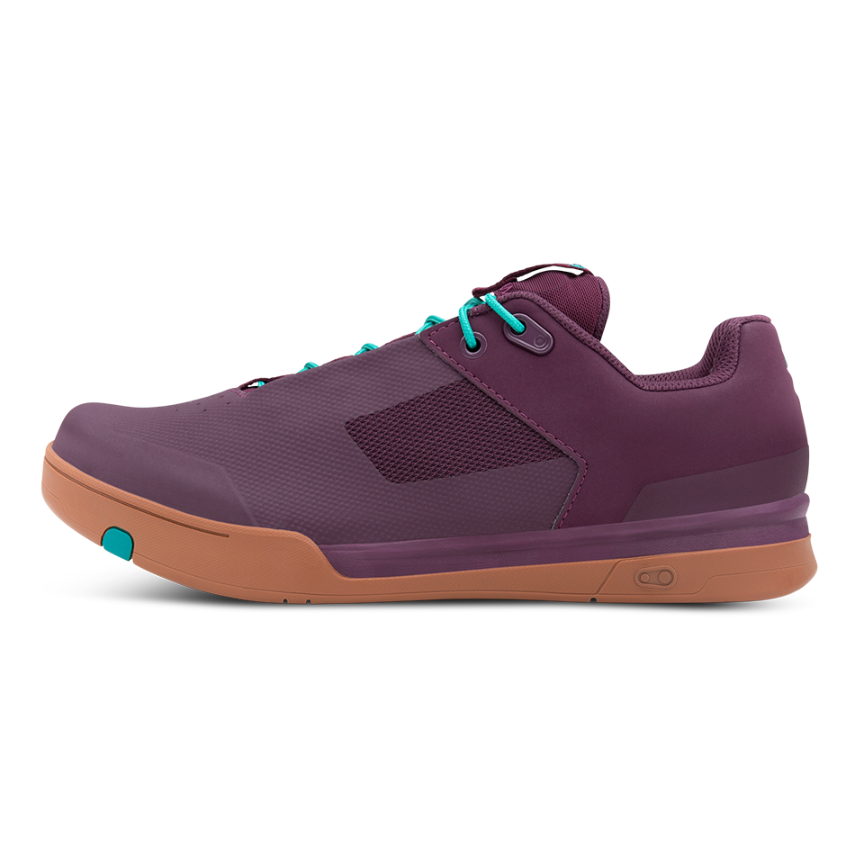 Crank Brothers Mallet Lace Clipless Shoes - US 7 - Purple - Teal Blue