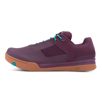 Crank Brothers Mallet Lace Clipless Shoes - US 7 - Purple - Teal Blue