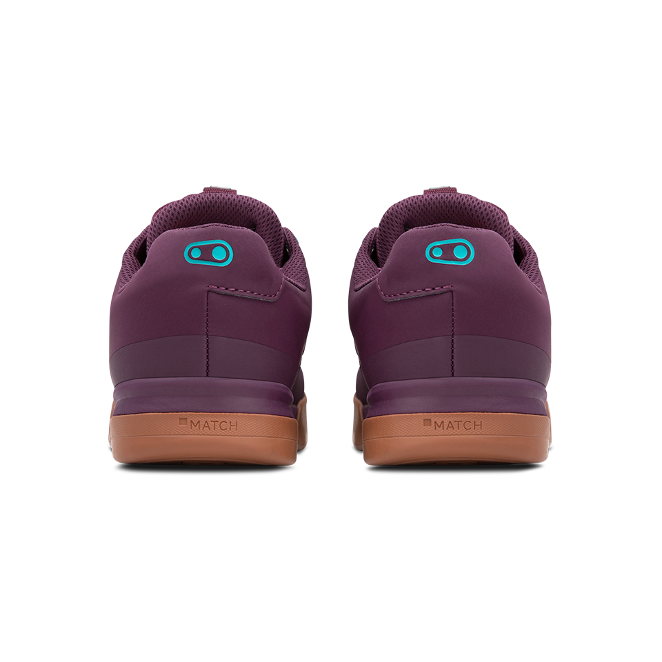 Crank Brothers Mallet Lace Clipless Shoes - US 5 - Purple - Teal Blue