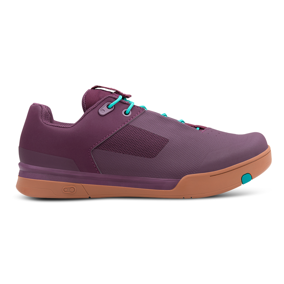 Crank Brothers Mallet Lace Clipless Shoes - US 7 - Purple - Teal Blue