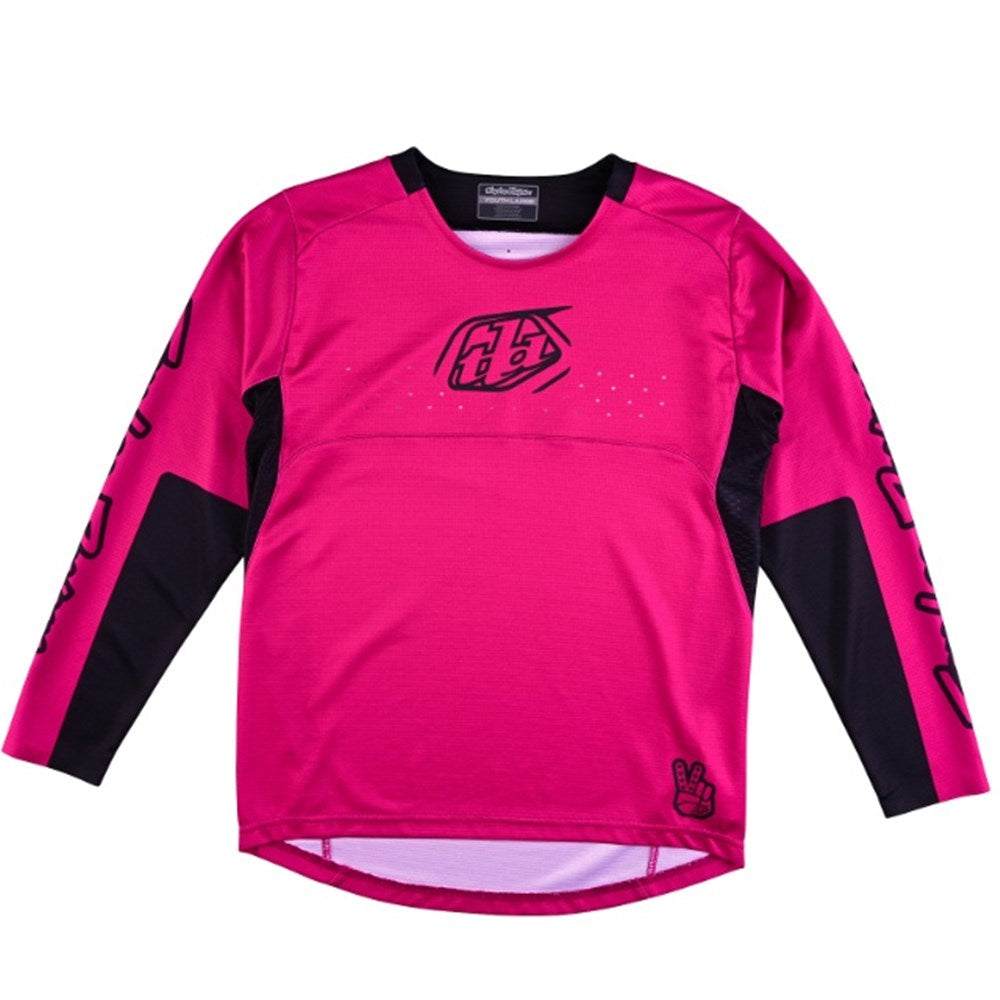 TLD Sprint Youth Long Sleeve Jersey - Youth L - Icon Berry