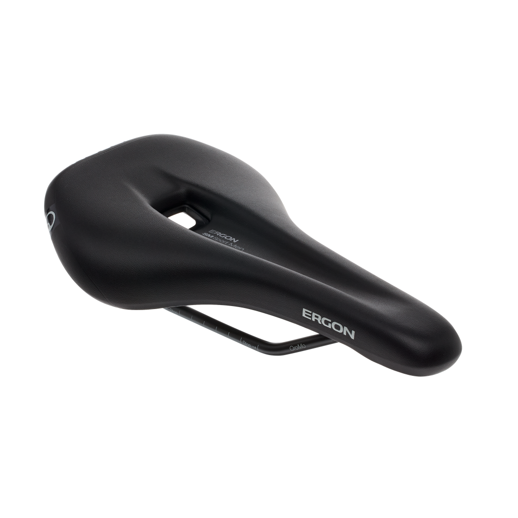 Ergon Sport Men's MTB Saddle - Black - Cro-Mo Alloy - S-M