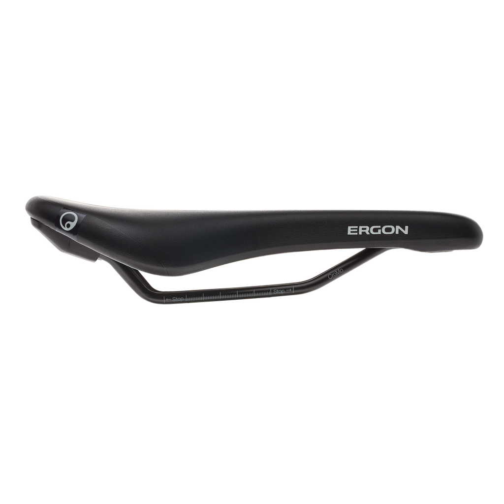 Ergon Sport Men's MTB Saddle - Black - Cro-Mo Alloy - S-M