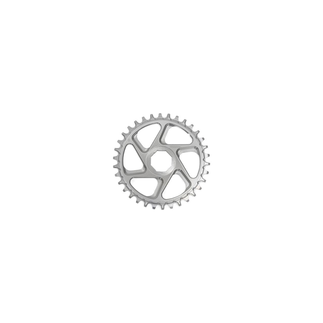 Hope Spiderless Retainer Chainring - Direct Mount - Brose - 51-53mm Chainline - Round - 34T - 9-12 Speed - Silver - Alloy