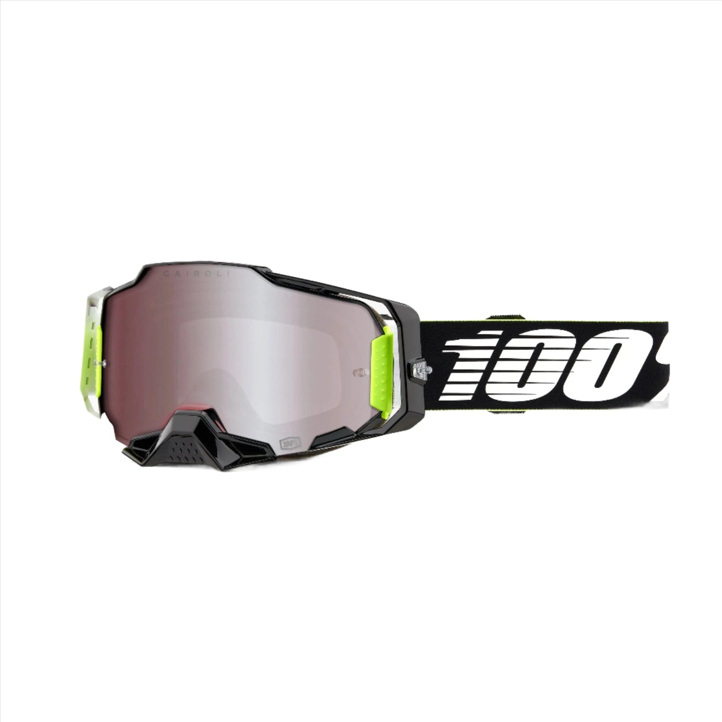 100 Percent Armega Goggles - One Size Fits Most - RACR - HIPER Mirror Silver Lens