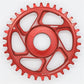 Hope Spiderless Retainer Chainring - Direct Mount - Shimano Steps - 51-53mm Chainline - Round - 34T - 9-12 Speed - Red - Alloy