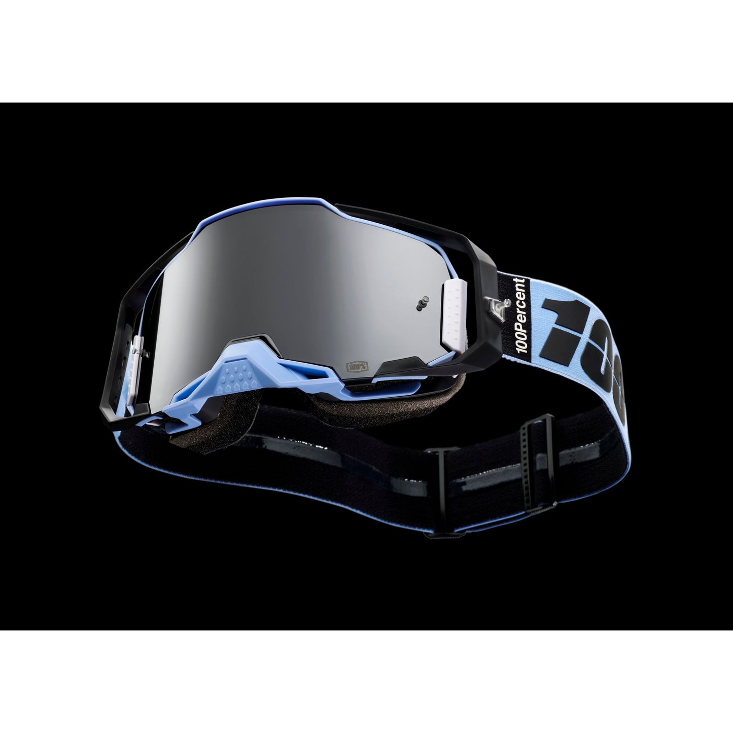 100 Percent Armega Goggles - One Size Fits Most - Petros - Mirror Silver Lens