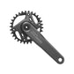 Shimano CUES FC-U6000 1x9-10-11 Speed Crankset - 68-73mm and BB86-92 - 24mm - 96 BCD - Shimano Asymmetrical - 170mm - Black