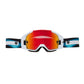 Fox Vue Withered Goggles - One Size Fits Most - Black - White - Spark Mirror Red Lens