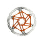 Hope V4 Vented Disc Brake Rotor - 203mm - 6 Bolt - Dual Layer 3.3mm - Orange