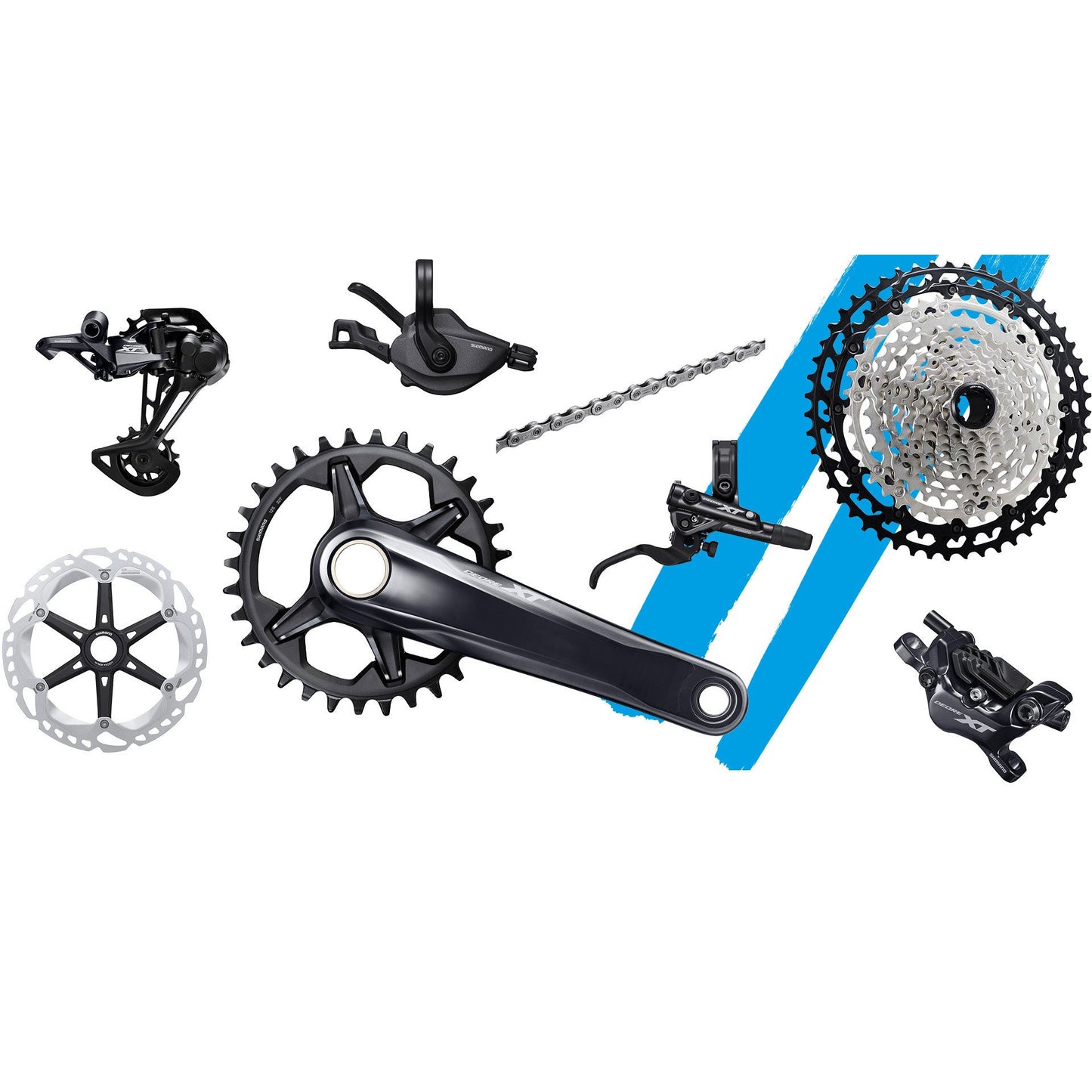 Shimano XT 1x12 Groupset with XT Trail Brakes