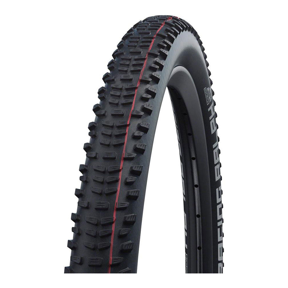 Schwalbe Racing Ralph 2 HS490 Tyre - Black - Red - TR Kevlar Folding - Performance - Dual Compound - 2.25 Inch - 29 Inch