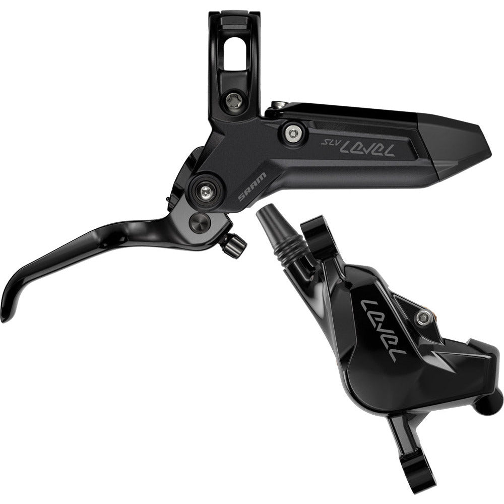 SRAM Level Silver Stealth 2 Piston Disc Brake - Front - Right Lever - 950mm - Black Anodised