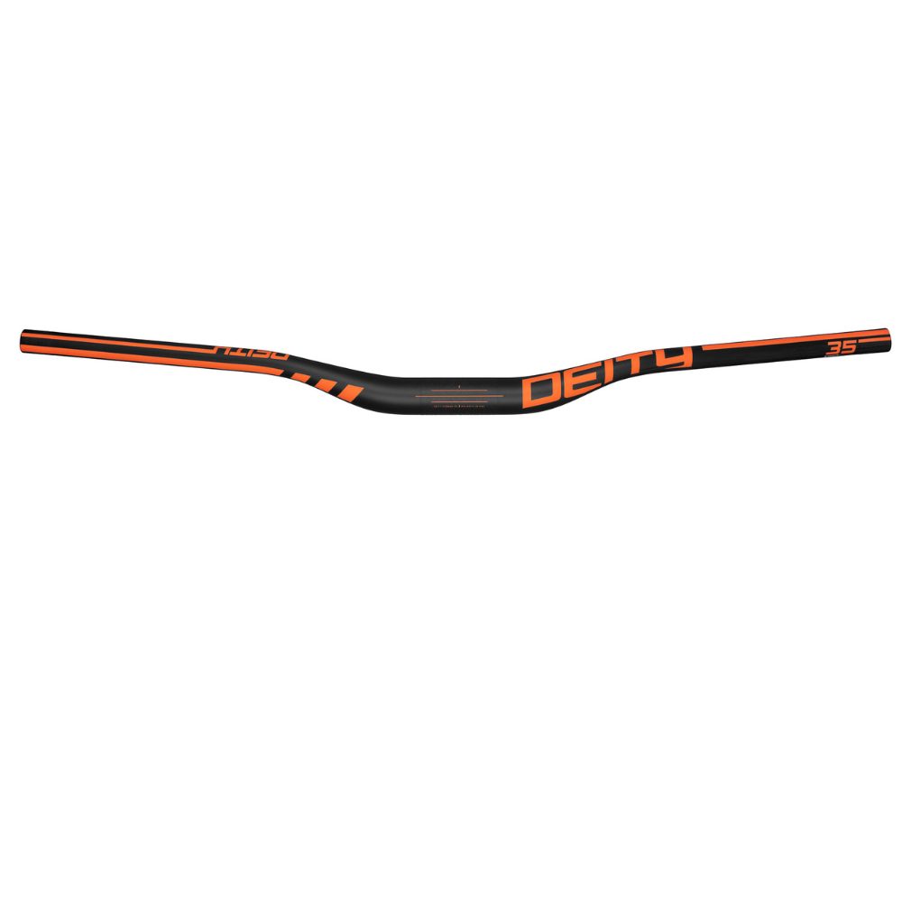 Deity Speedway Carbon Bars - 35mm - 810 - 30mm Rise - Orange