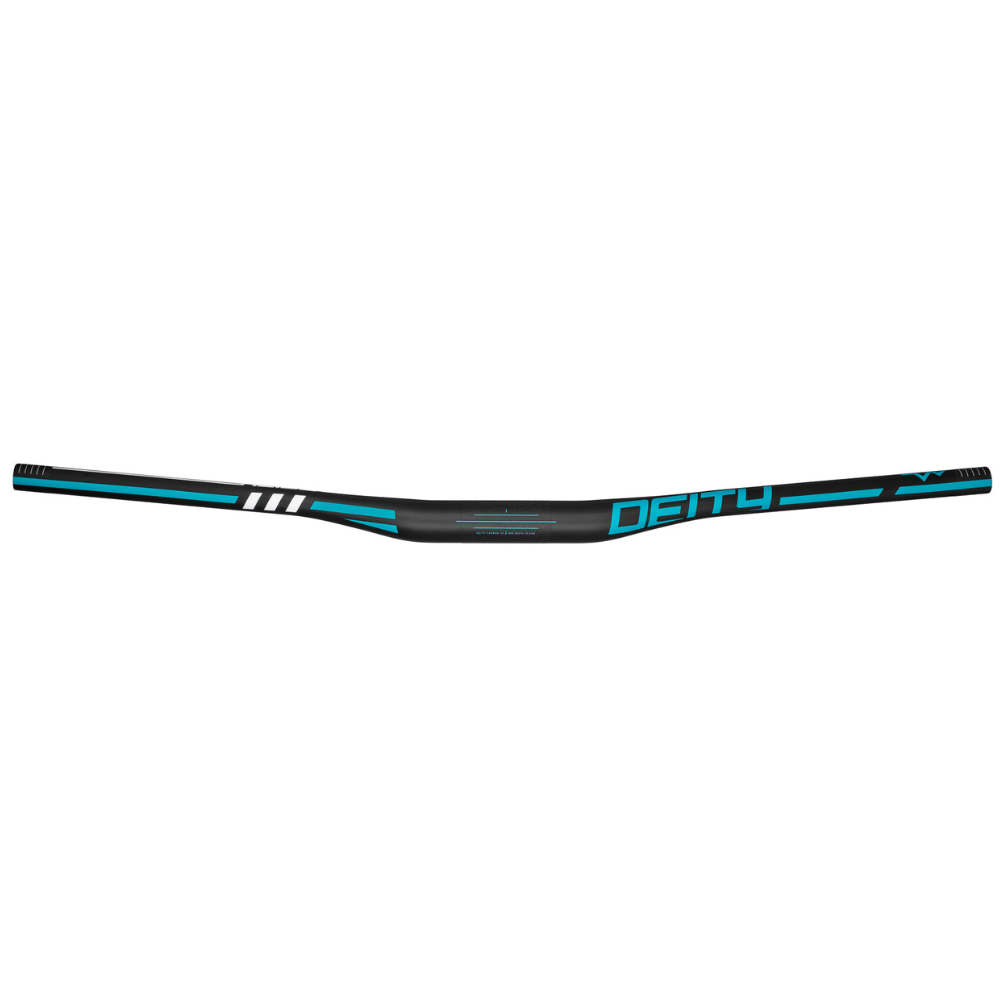 Deity Skywire Carbon Bars - Turquoise - 35 - 15 Rise - 800