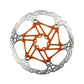 Hope V4 Vented Disc Brake Rotor - 220mm - 6 Bolt - Dual Layer 3.3mm - Orange