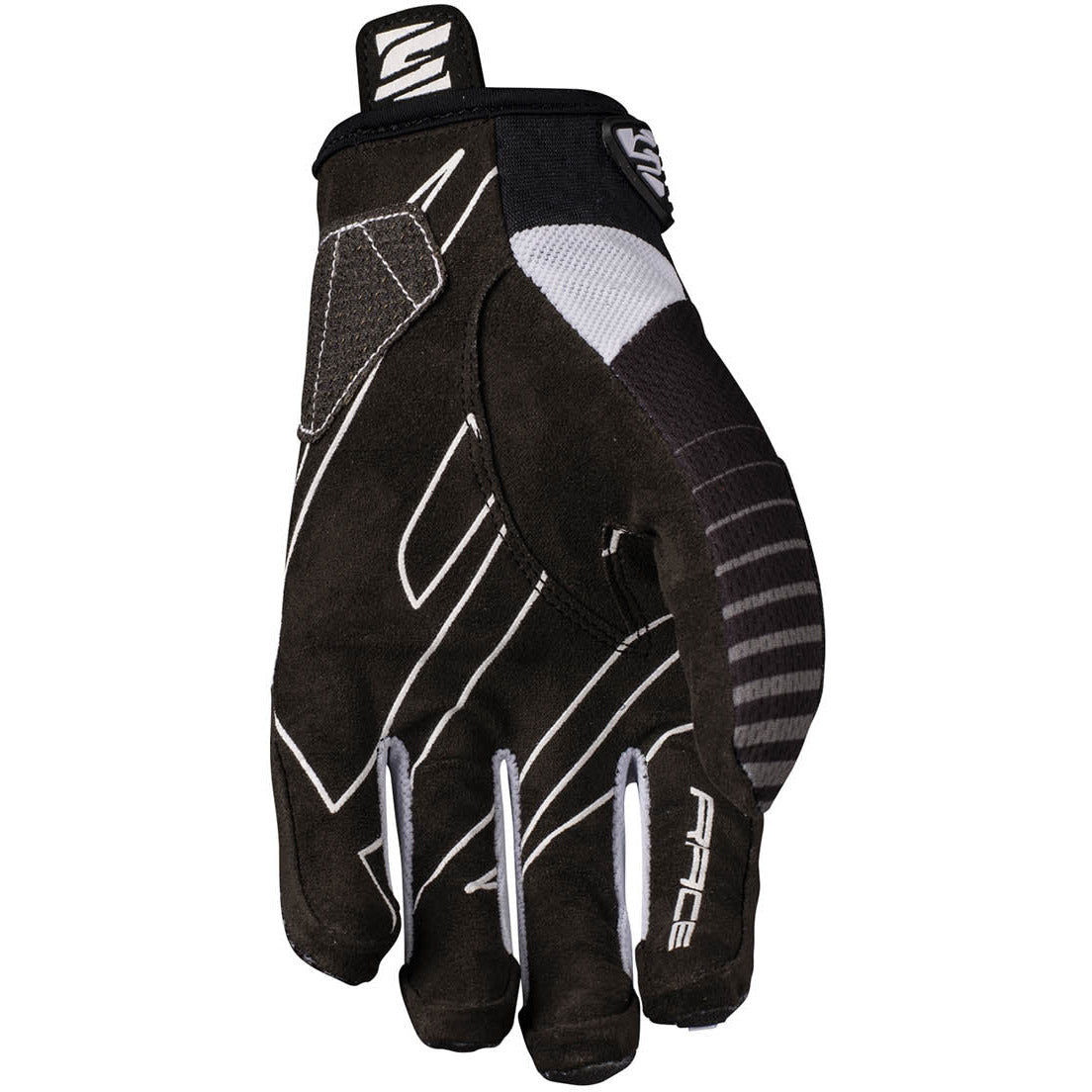 Five Gloves Race BMX Gloves - 2XL - Black - White