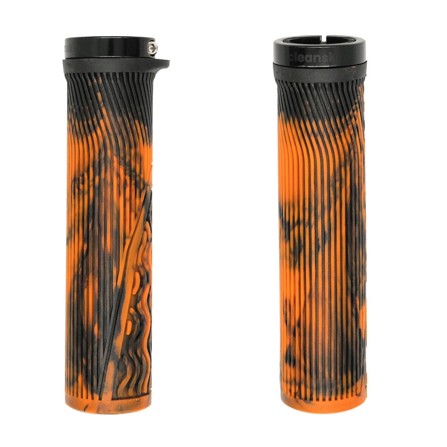 Cleanskin Ridgeline Single Clamp Lock On Grip - Black - Orange