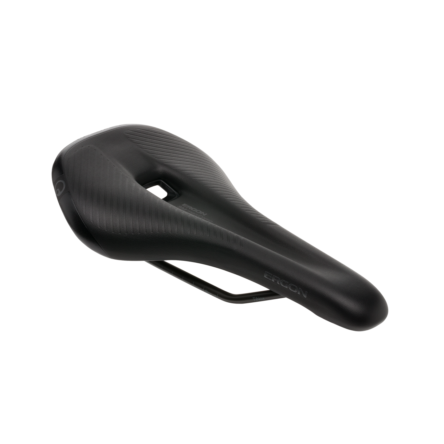 Ergon SM Comp MTB Saddle - Stealth Black - TiNox Rail - S-M 144mm