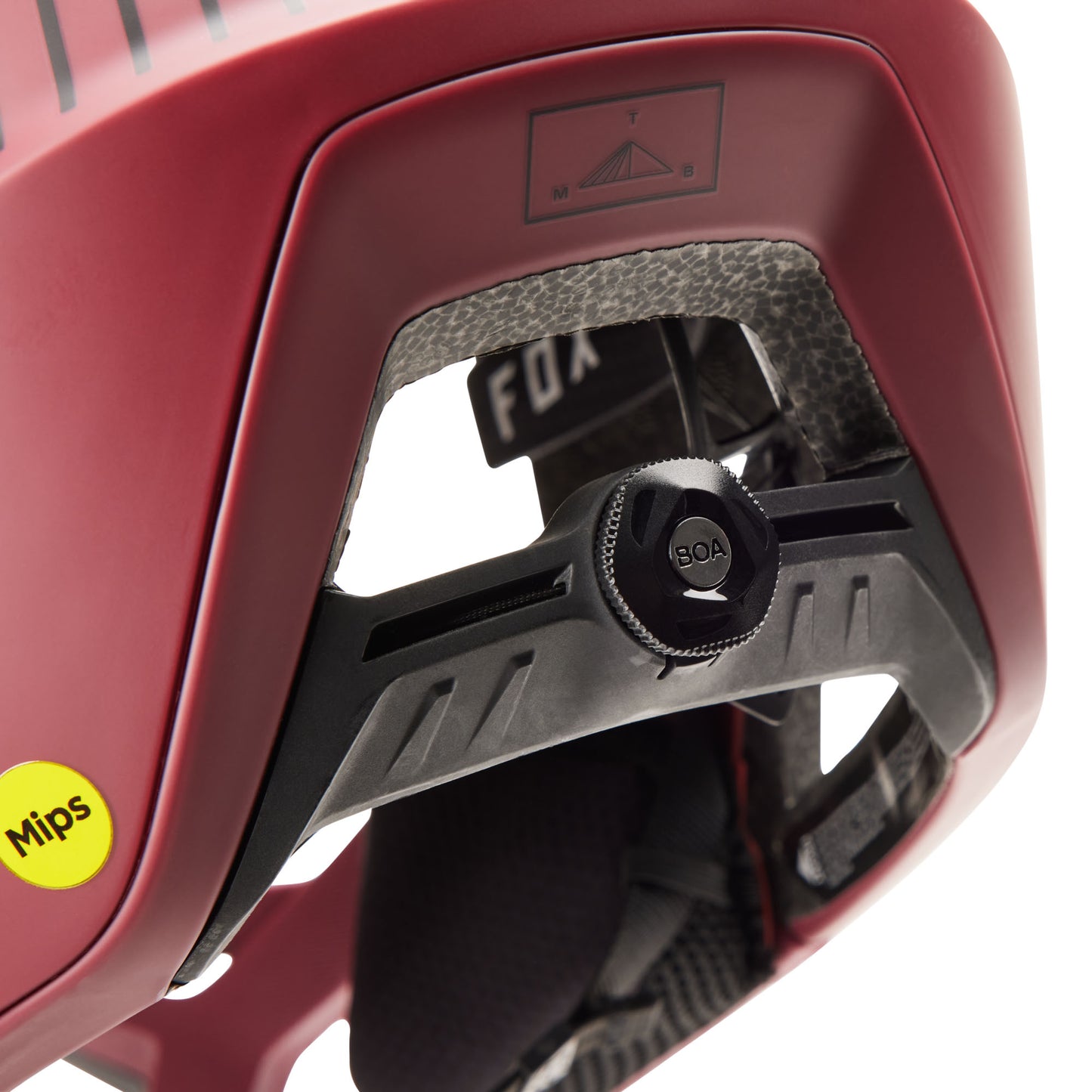 Fox Proframe RS MIPS Helmet - L - Mash Bordeaux