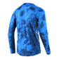 TLD Skyline Long Sleeve Jersey - XL - Tie Dye Slate Blue