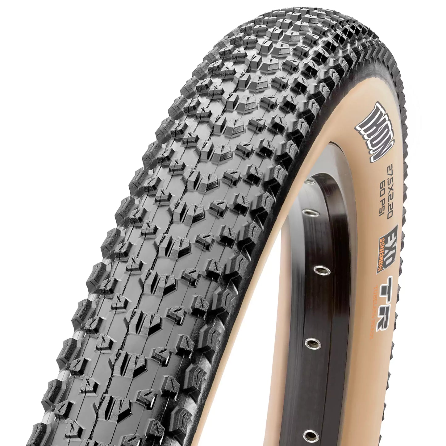 Maxxis Ikon Tyre - Dark Tan Wall - TR Kevlar Folding - Single Ply - 3C Maxx Speed - 2.2 Inch - 29 Inch