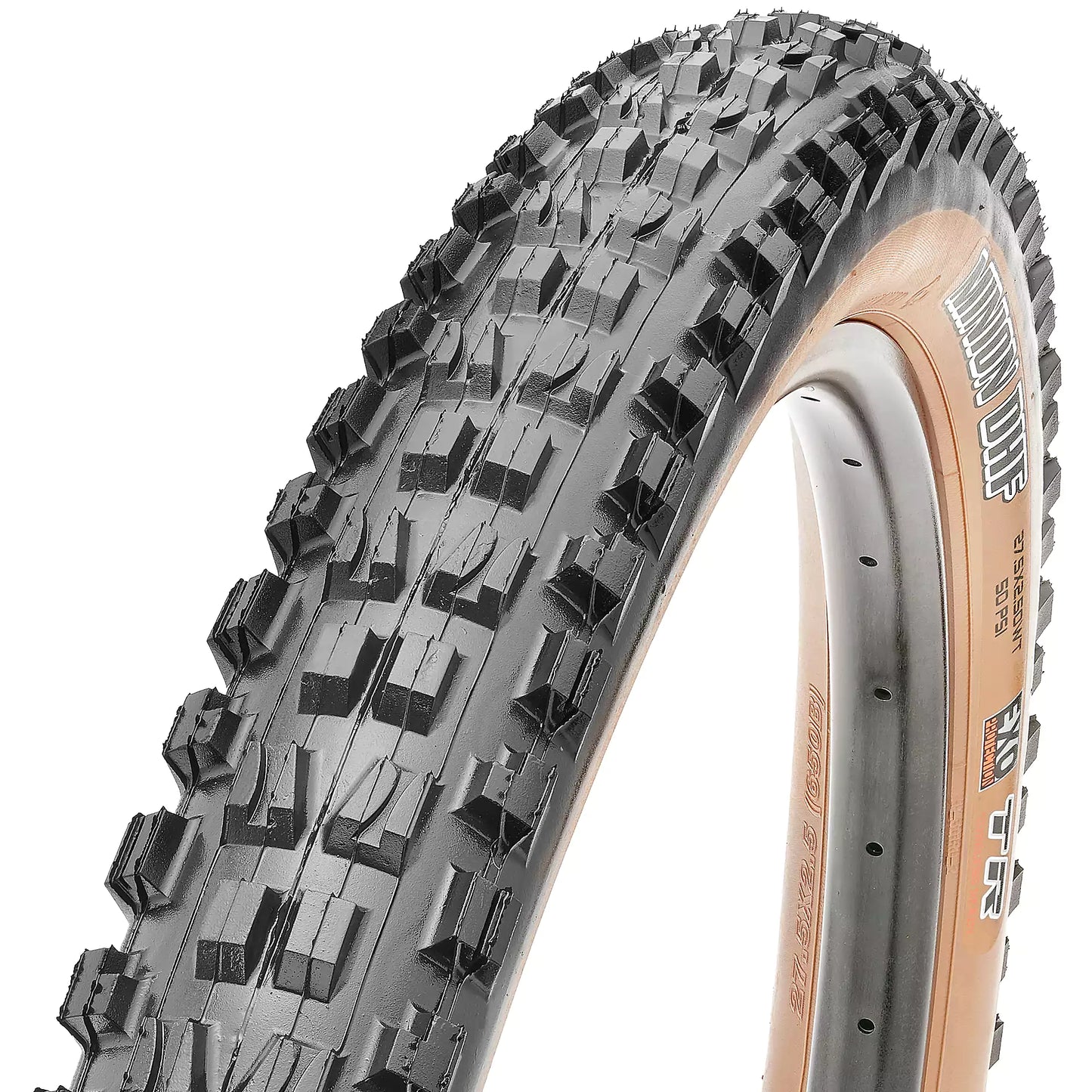 Maxxis Minion DHF Tyre - Dark Tan Wall - TR Kevlar Folding - EXO WT - Dual Compound - 2.5 Inch - 29 Inch