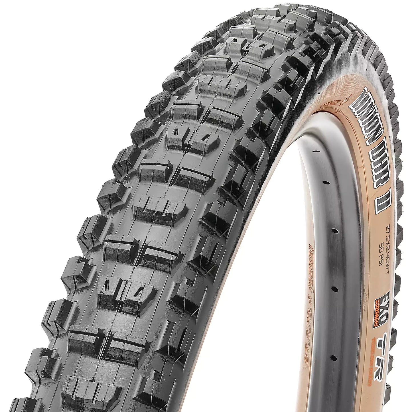 Maxxis Minion DHR 2 Tyre - Dark Tan Wall - TR Kevlar Folding - EXO WT - Dual Compound - 2.4 Inch - 29 Inch