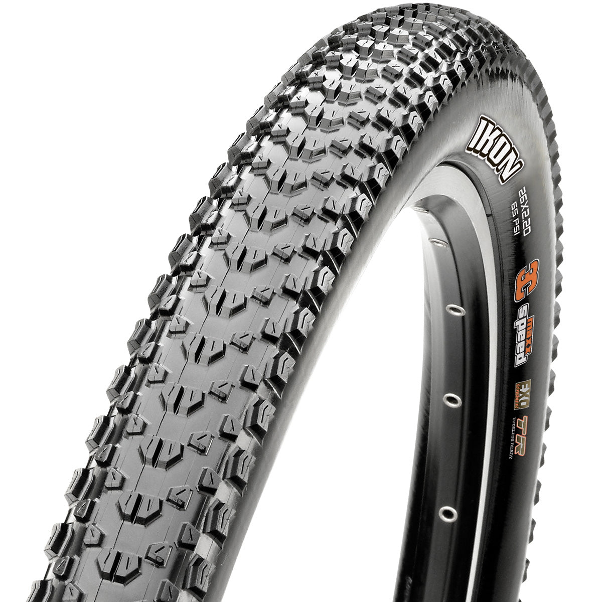 Maxxis Ikon Tyre - Black - Wirebead - Single Ply - Single Compound - 2.2 Inch - 26 Inch