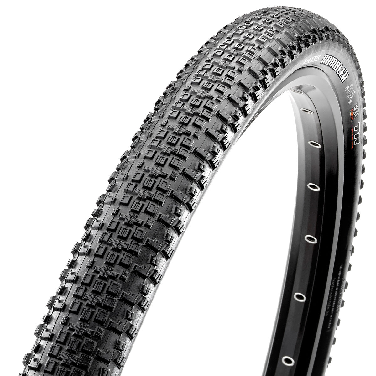 Maxxis Rambler Gravel Tyre - Black - TR Kevlar Folding - EXO 120TPI - Dual Compound - 45c - 700c