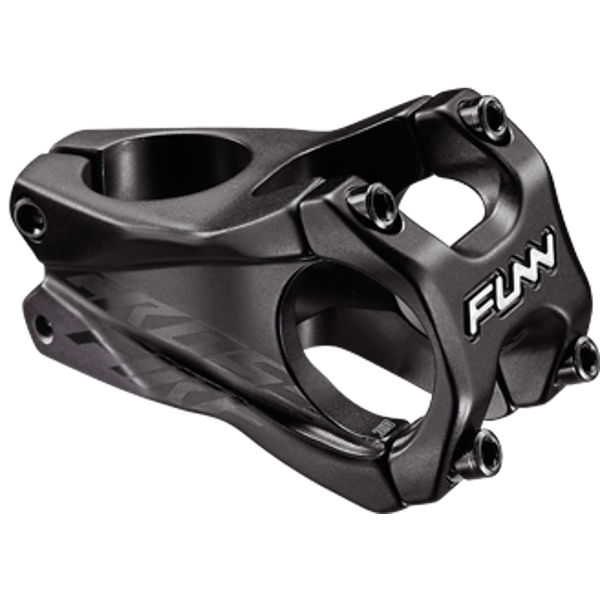 FUNN Crossfire Stem - Black - 31.8mm - 50mm x 0 Degree - 1 1/8th Inch Steerer